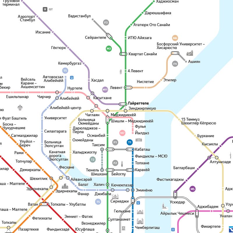 Как добраться на метро из аэропорта Стамбул в центр (или обратно) в 2023