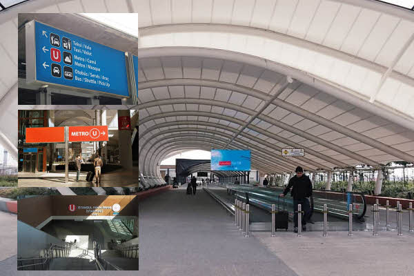 Как найти вход в метро в аэропорту Стамбул?