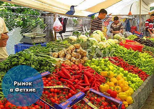 Рынок в городе Фетхие по вторникам фрукты и  овощи