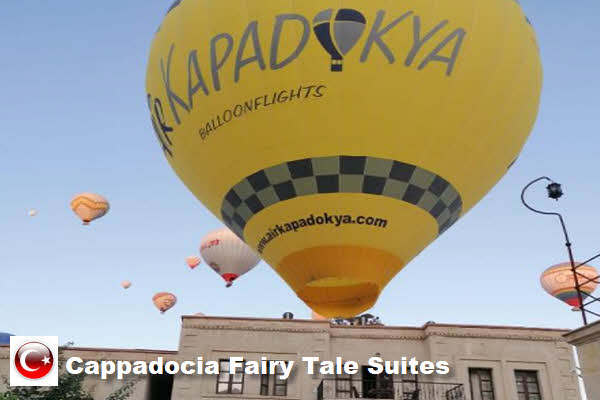 Отели Каппадокии с видом на воздушные шары  - Cappadocia Fairy Tale Suites 