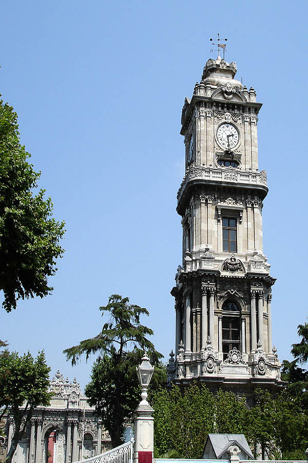 схема Часовая башня Долмабахче в Стамбуле