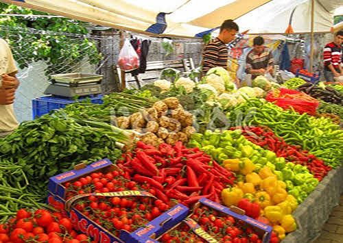 Рынок в городе Фетхие Фотография