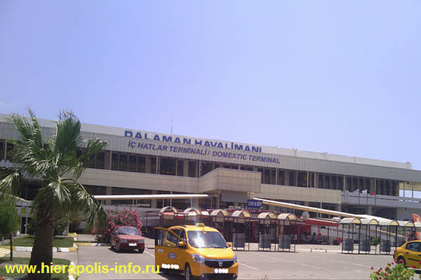Аэропорт Даламан на карте Турции